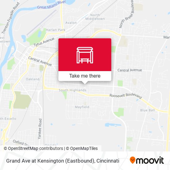 Grand Ave at Kensington (Eastbound) map