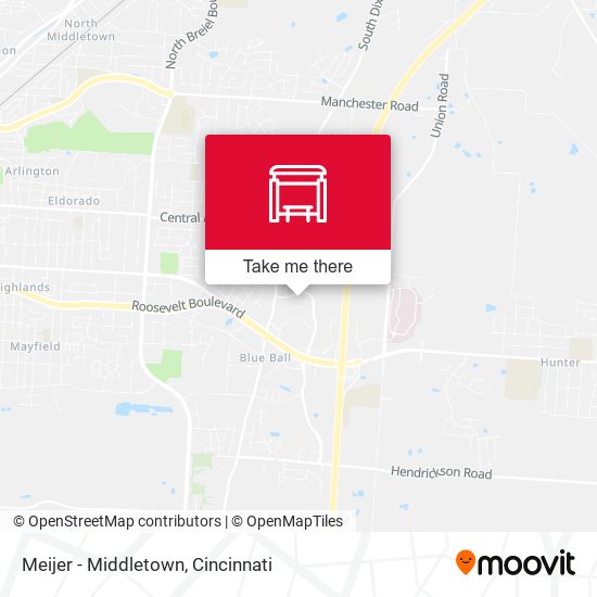 Meijer - Middletown map