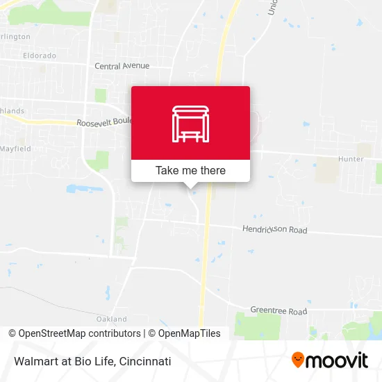 Walmart at Bio Life map