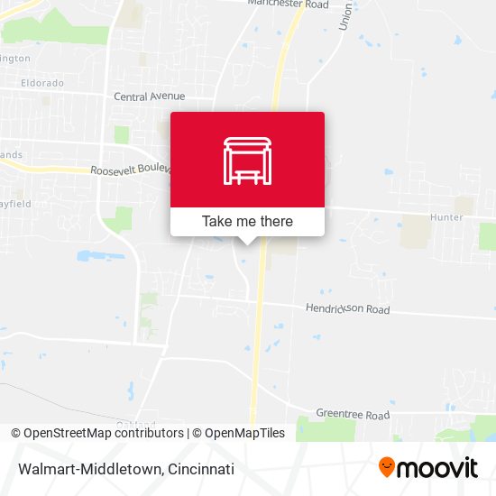 Mapa de Walmart-Middletown