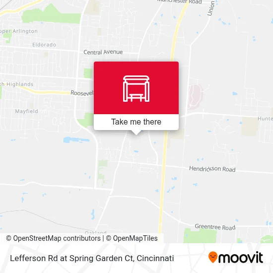 Lefferson Rd at Spring Garden Ct map