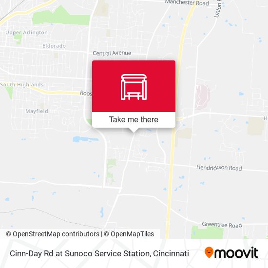 Cinn-Day Rd at Sunoco Service Station map