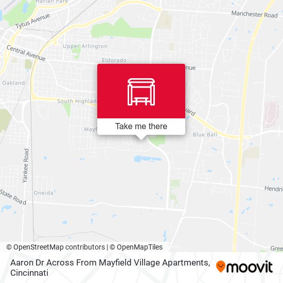 Aaron Dr Across From Mayfield Village Apartments map