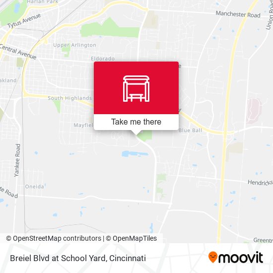 Breiel Blvd at School Yard map