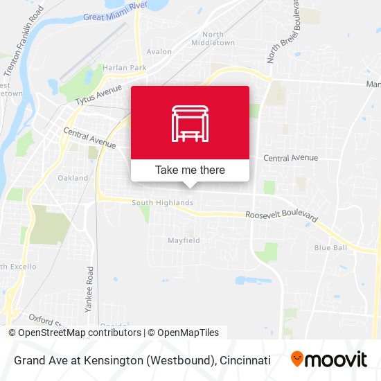 Mapa de Grand Ave at Kensington (Westbound)