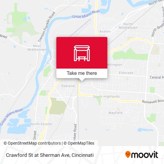 Mapa de Crawford St at Sherman Ave