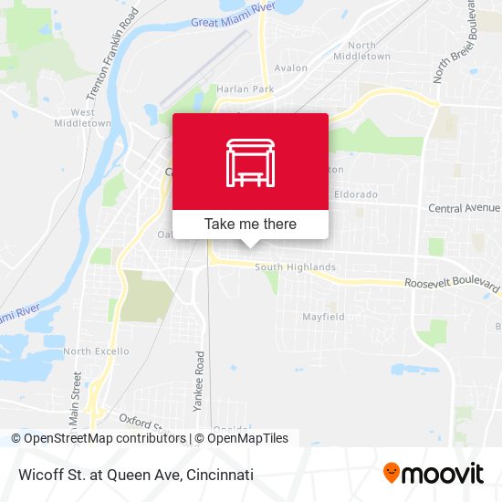 Wicoff St. at Queen Ave map