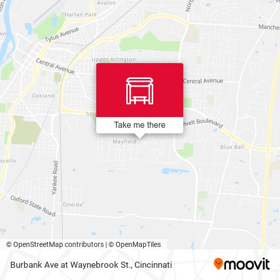 Burbank Ave at Waynebrook St. map