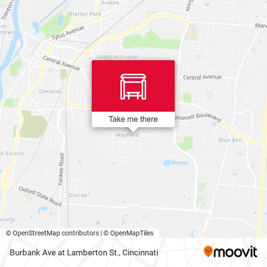 Mapa de Burbank Ave at Lamberton St.