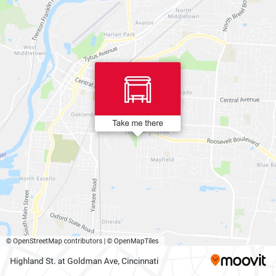 Mapa de Highland St. at Goldman Ave
