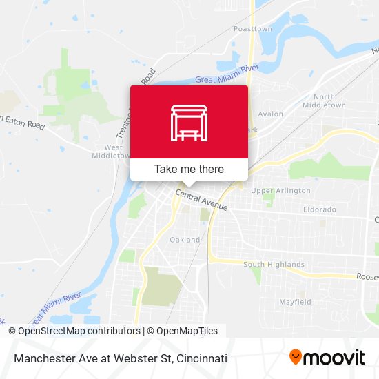 Mapa de Manchester Ave at Webster St