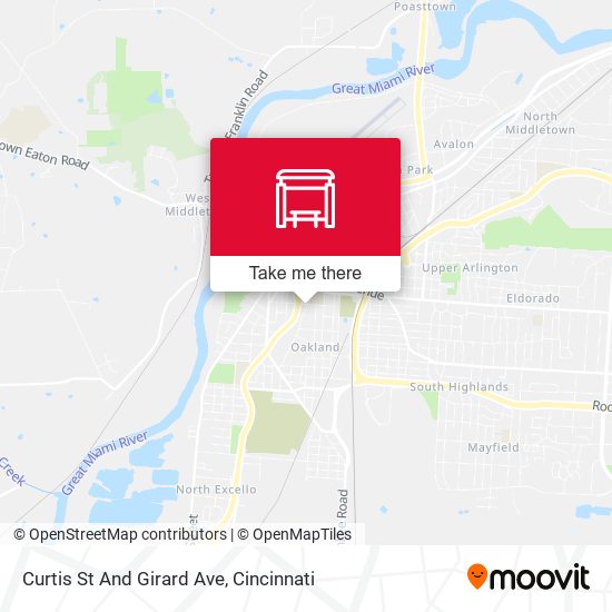 Curtis St And Girard Ave map