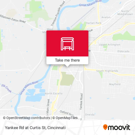 Yankee Rd at Curtis St map