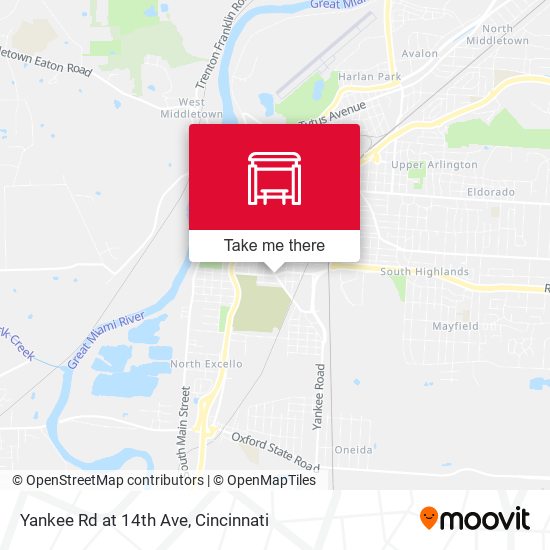 Yankee Rd at 14th Ave map