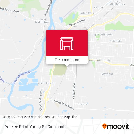 Yankee Rd at Young St map