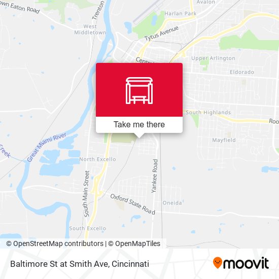 Baltimore St at Smith Ave map
