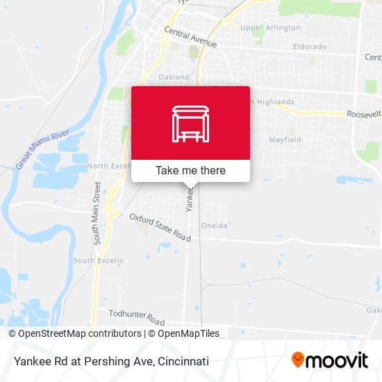 Yankee Rd at Pershing Ave map