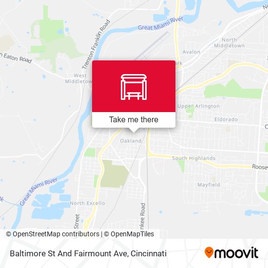 Mapa de Baltimore St And Fairmount Ave