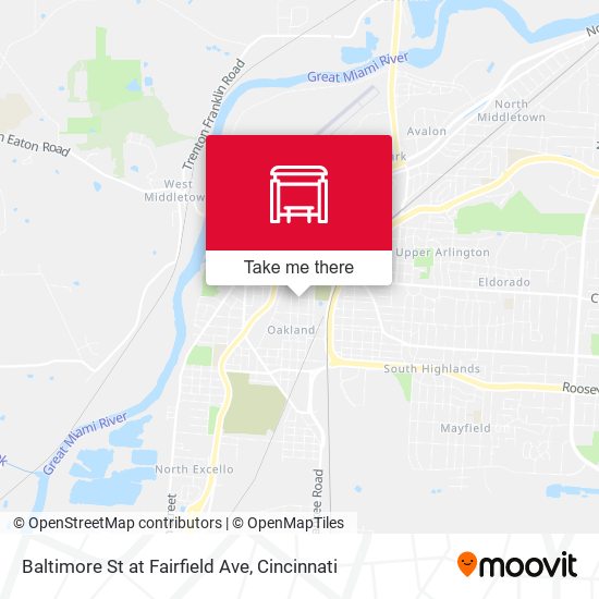 Baltimore St at Fairfield Ave map