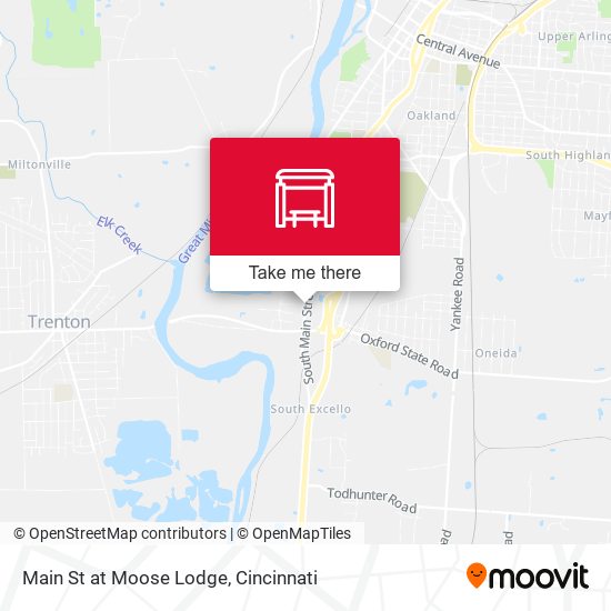 Main St at Moose Lodge map