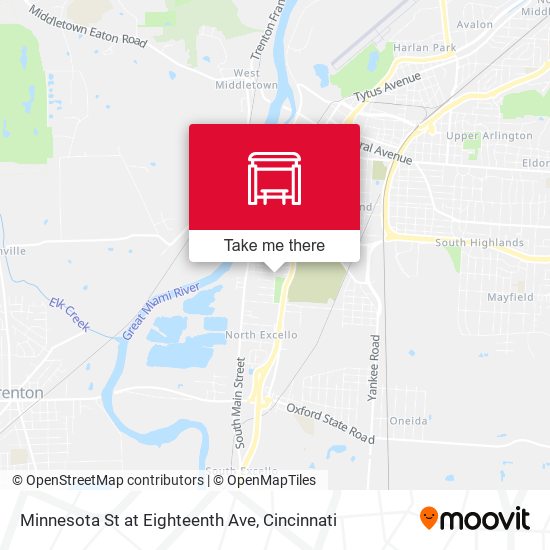 Minnesota St at Eighteenth Ave map