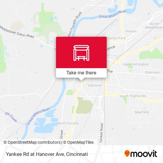 Yankee Rd at Hanover Ave map