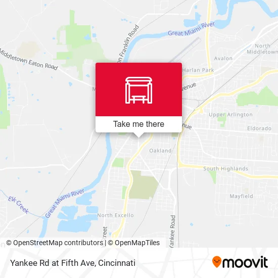 Yankee Rd at Fifth Ave map