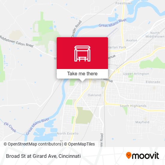 Broad St at Girard Ave map