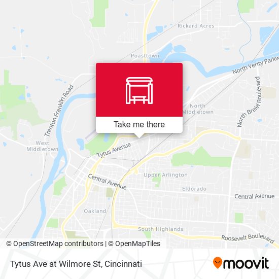 Tytus Ave at Wilmore St map