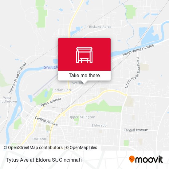 Tytus Ave at Eldora St map