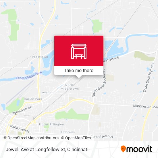 Mapa de Jewell Ave at Longfellow St