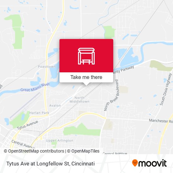 Tytus Ave at Longfellow St map