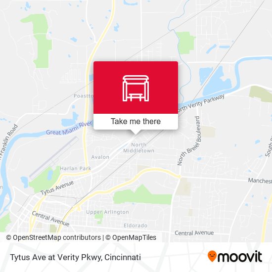 Tytus Ave at Verity Pkwy map