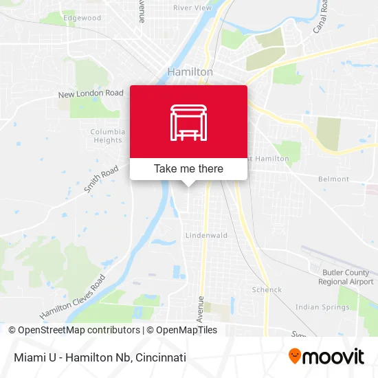 Mapa de Miami U - Hamilton Nb