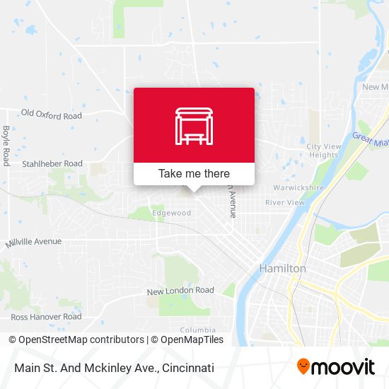 Main St. And Mckinley Ave. map