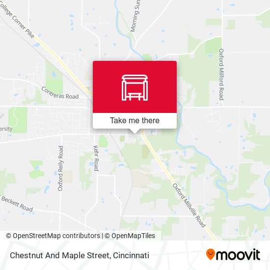 Chestnut And Maple Street map