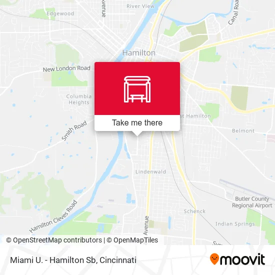 Mapa de Miami U. - Hamilton Sb