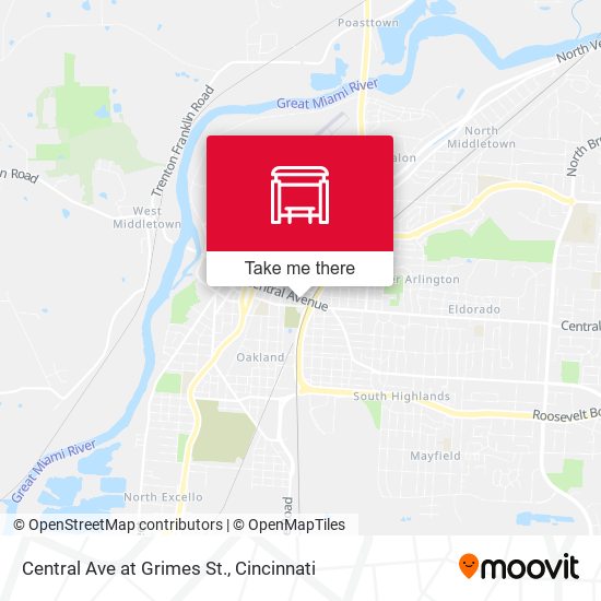Central Ave at Grimes St. map