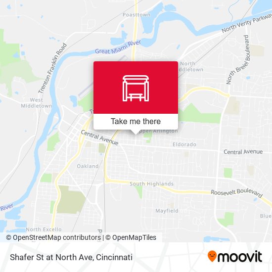 Shafer St at North Ave map