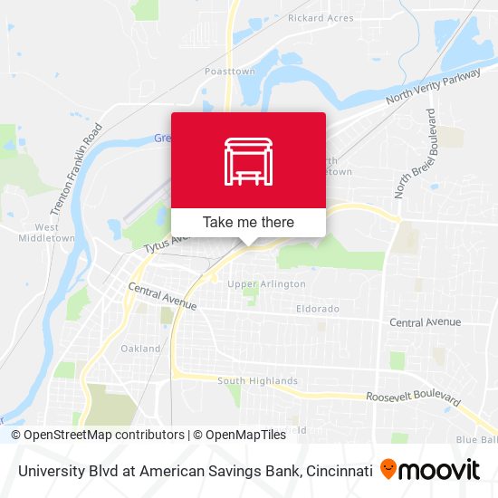 Mapa de University Blvd at American Savings Bank