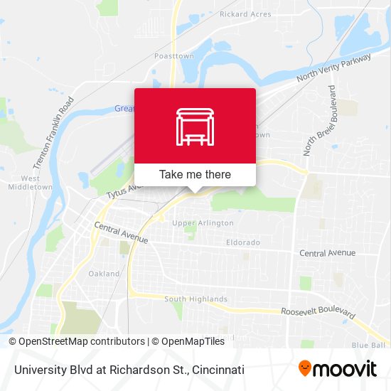 University Blvd at Richardson St. map