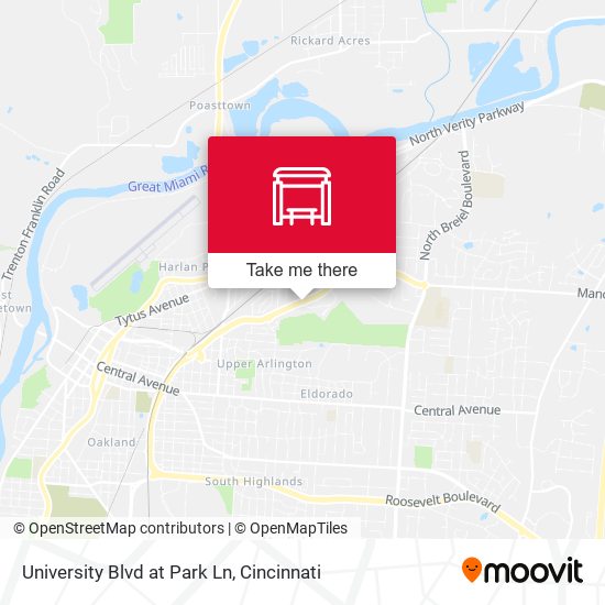 Mapa de University Blvd at Park Ln