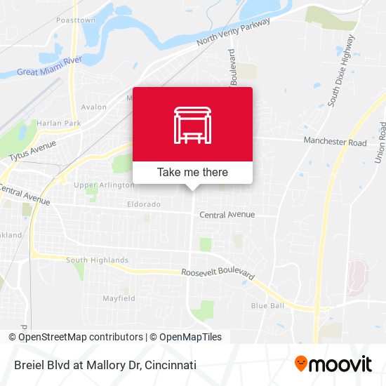 Breiel Blvd at Mallory Dr map