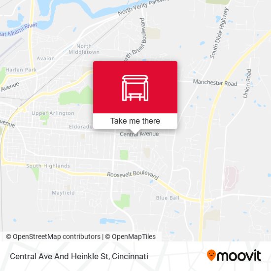 Central Ave And Heinkle St map