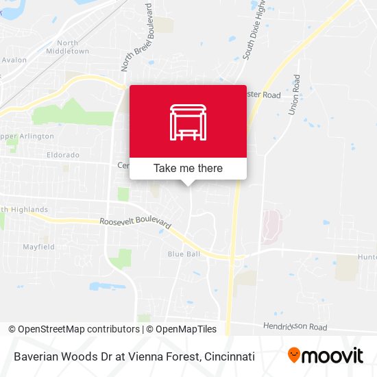 Baverian Woods Dr at Vienna Forest map
