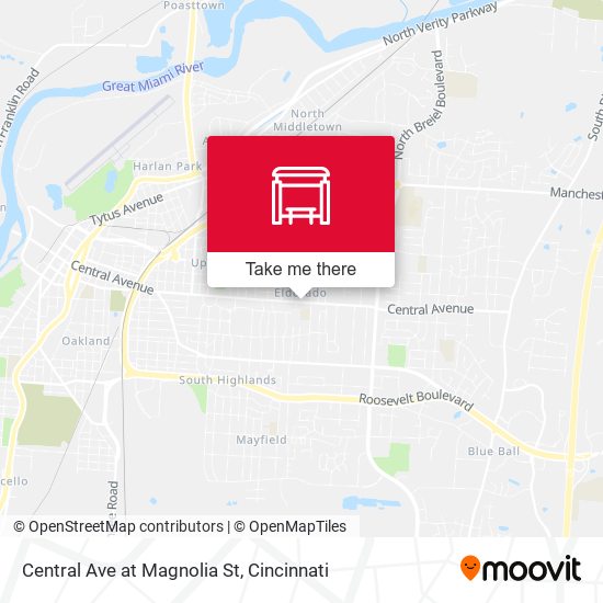 Mapa de Central Ave at Magnolia St