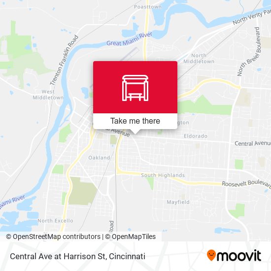 Mapa de Central Ave at Harrison St