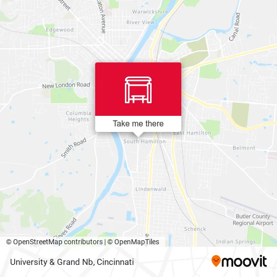 Mapa de University & Grand Nb
