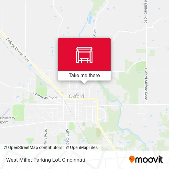 West Millet Parking Lot map