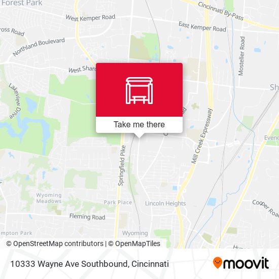 Mapa de 10333 Wayne Ave Southbound